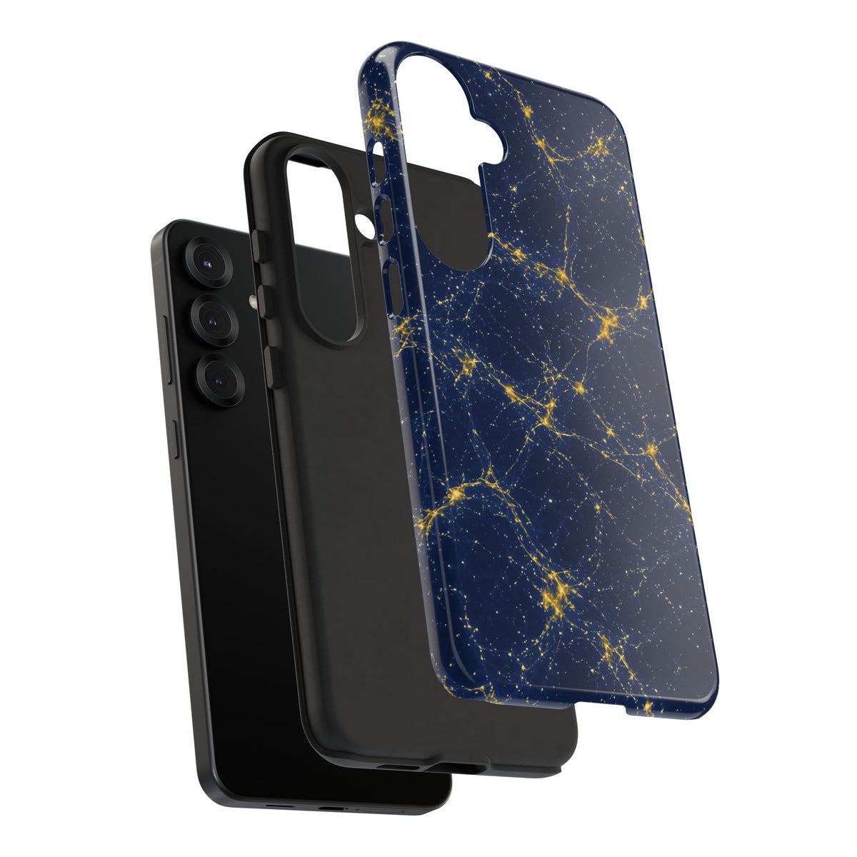 Neon Mycelium - Mustard Navy Phone Case