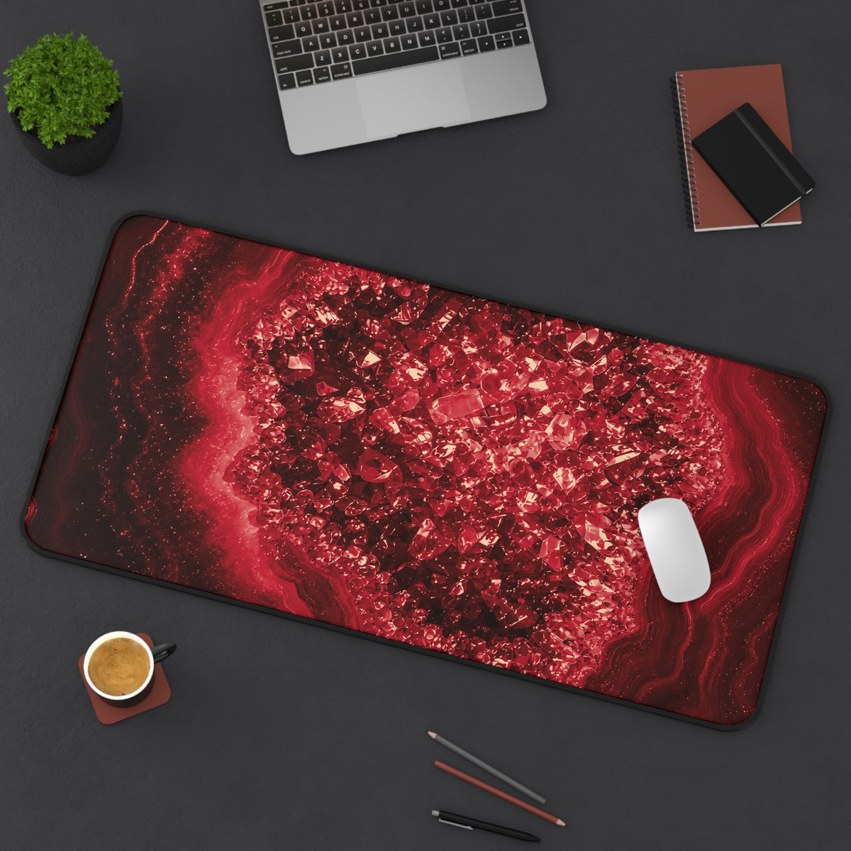 Geode Core - Cherry Cola Desk Mat