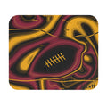 Cardinal Red, Black & Gold Trippy Football Mouse Pad