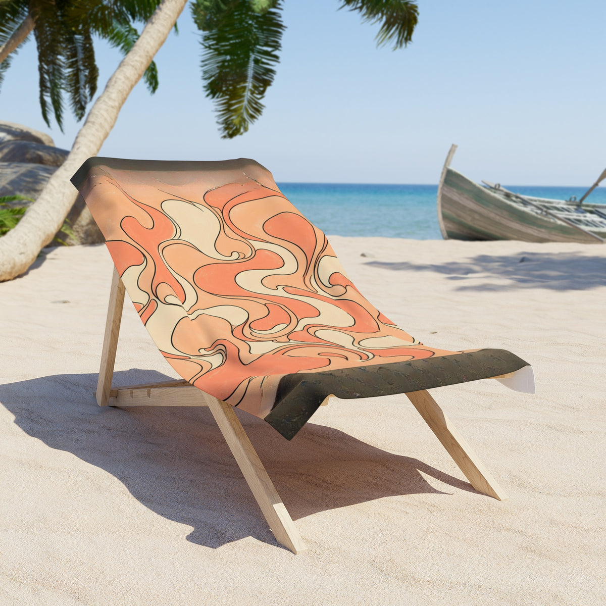 Fillmore Flow - Peach Beach Towel
