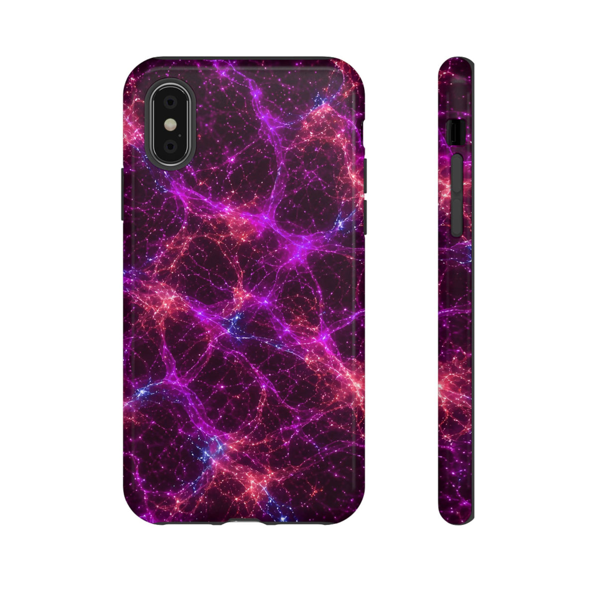 Neon Mycelium - Ember Orchid Phone Case