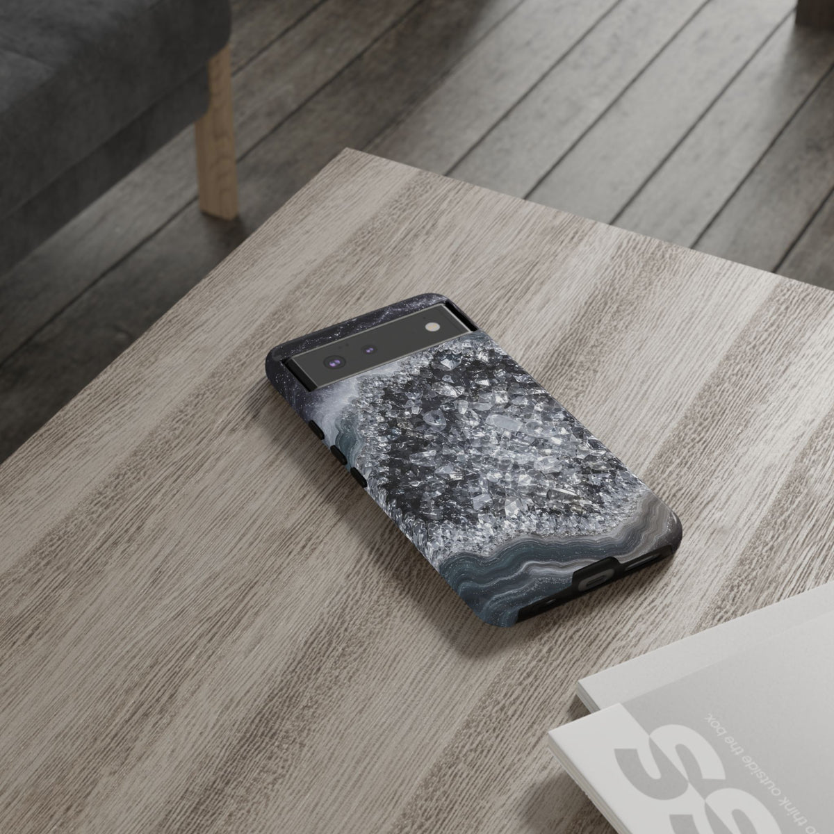 Geode Core - Silver Smoke Phone Case