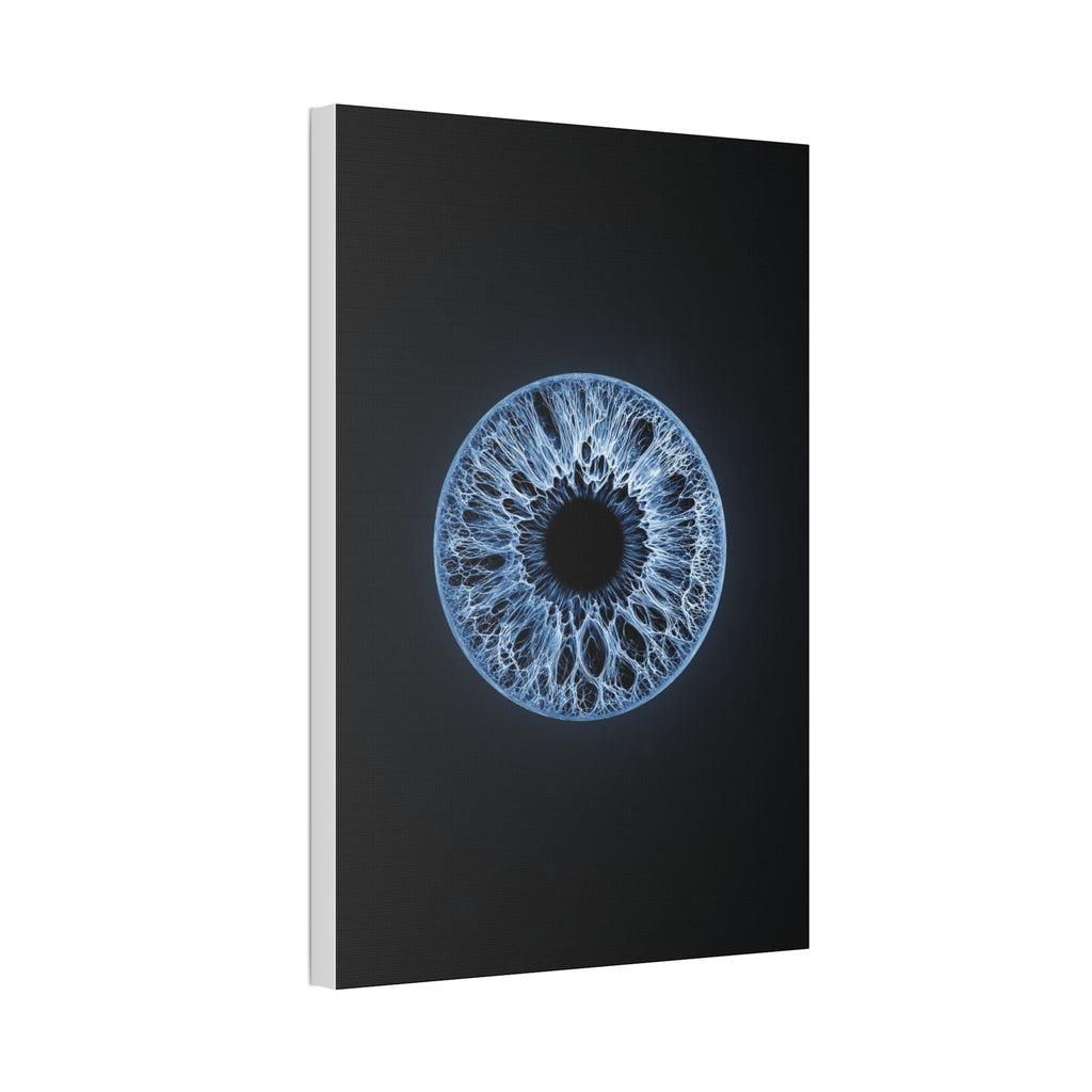 BLXNTT Iris – Lace Web Blue Glossy Canvas