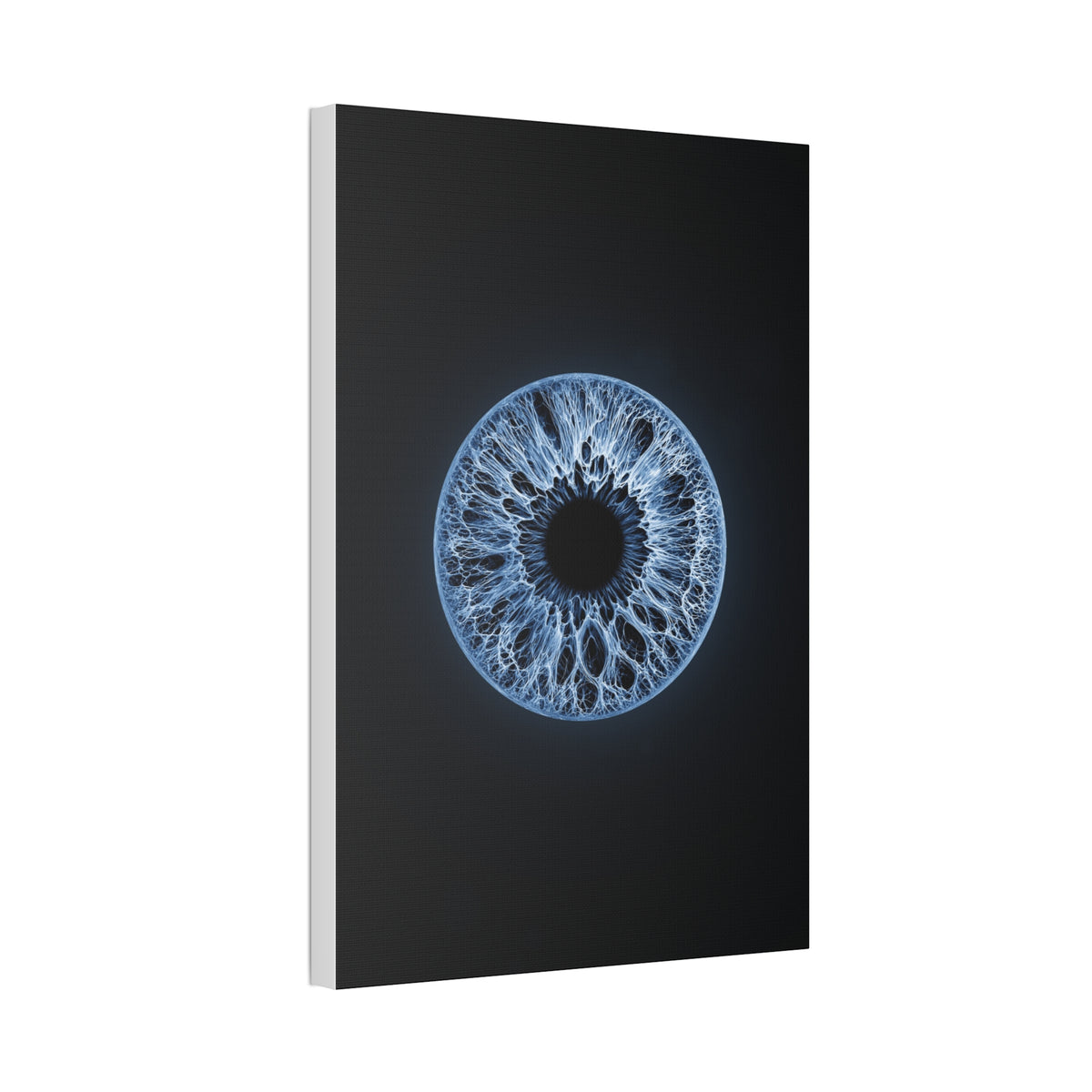 BLXNTT Iris – Lace Web Blue Glossy Canvas