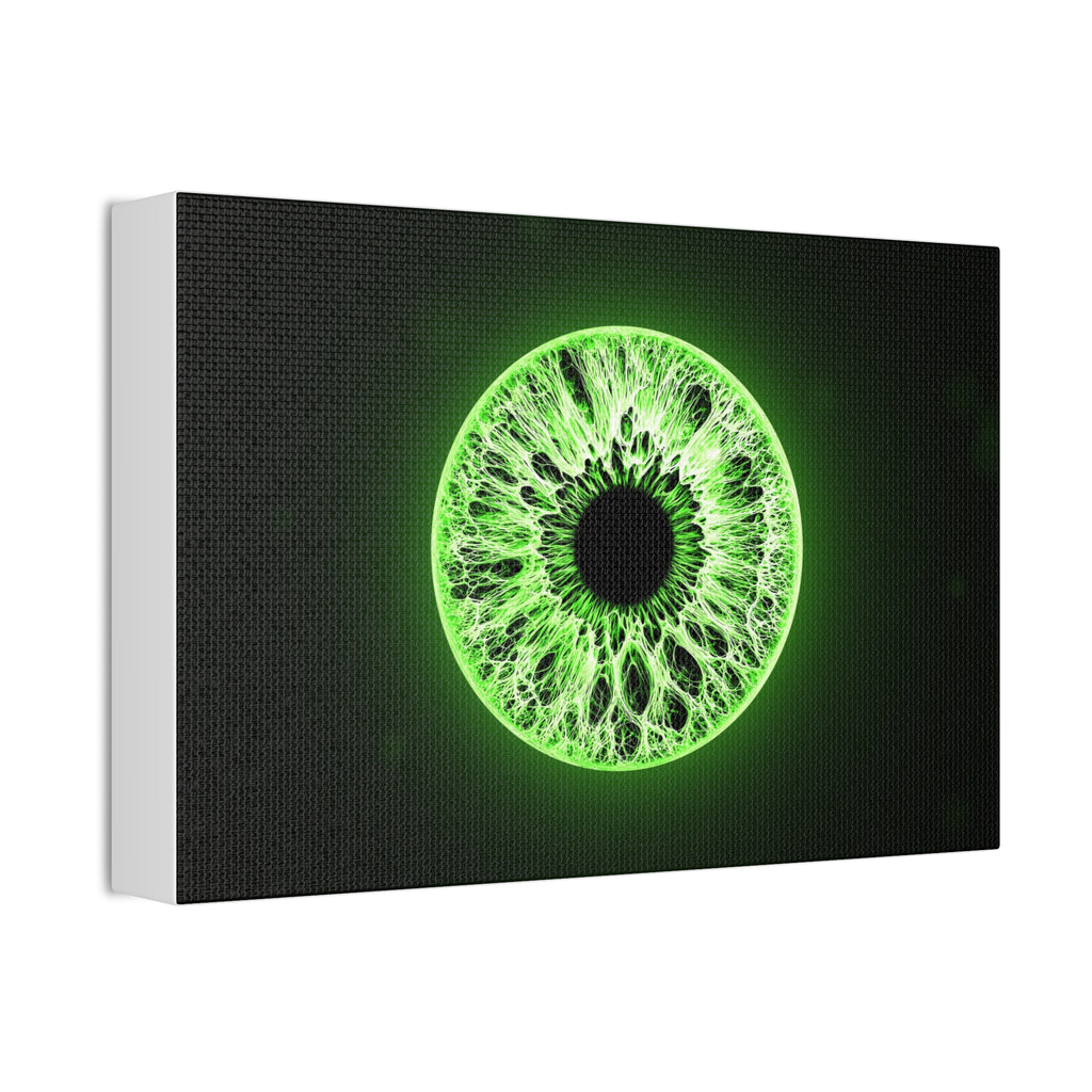 BLXNTT Iris – Lace Web Lime Shock Glossy Canvas