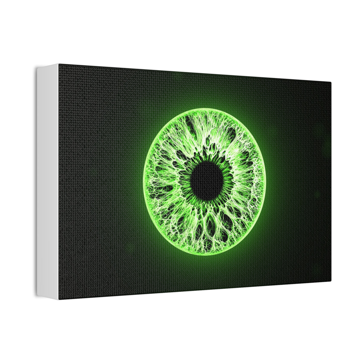 BLXNTT Iris – Lace Web Lime Shock Glossy Canvas