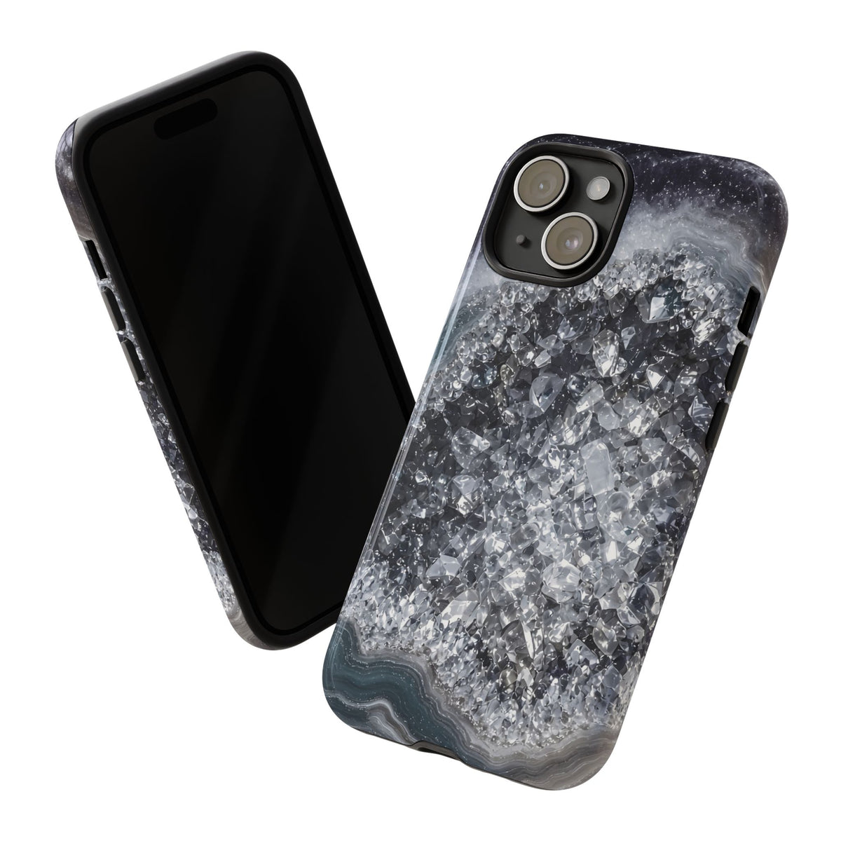 Geode Core - Silver Smoke Phone Case