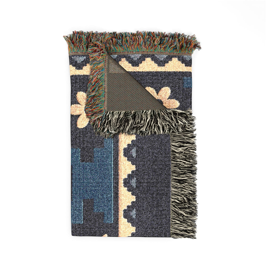 BLXNTT Blue Hippie Woven Blanket #4