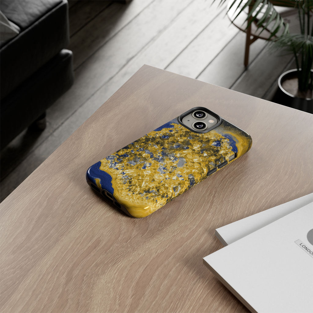 Geode Core - Mustard Navy Phone Case