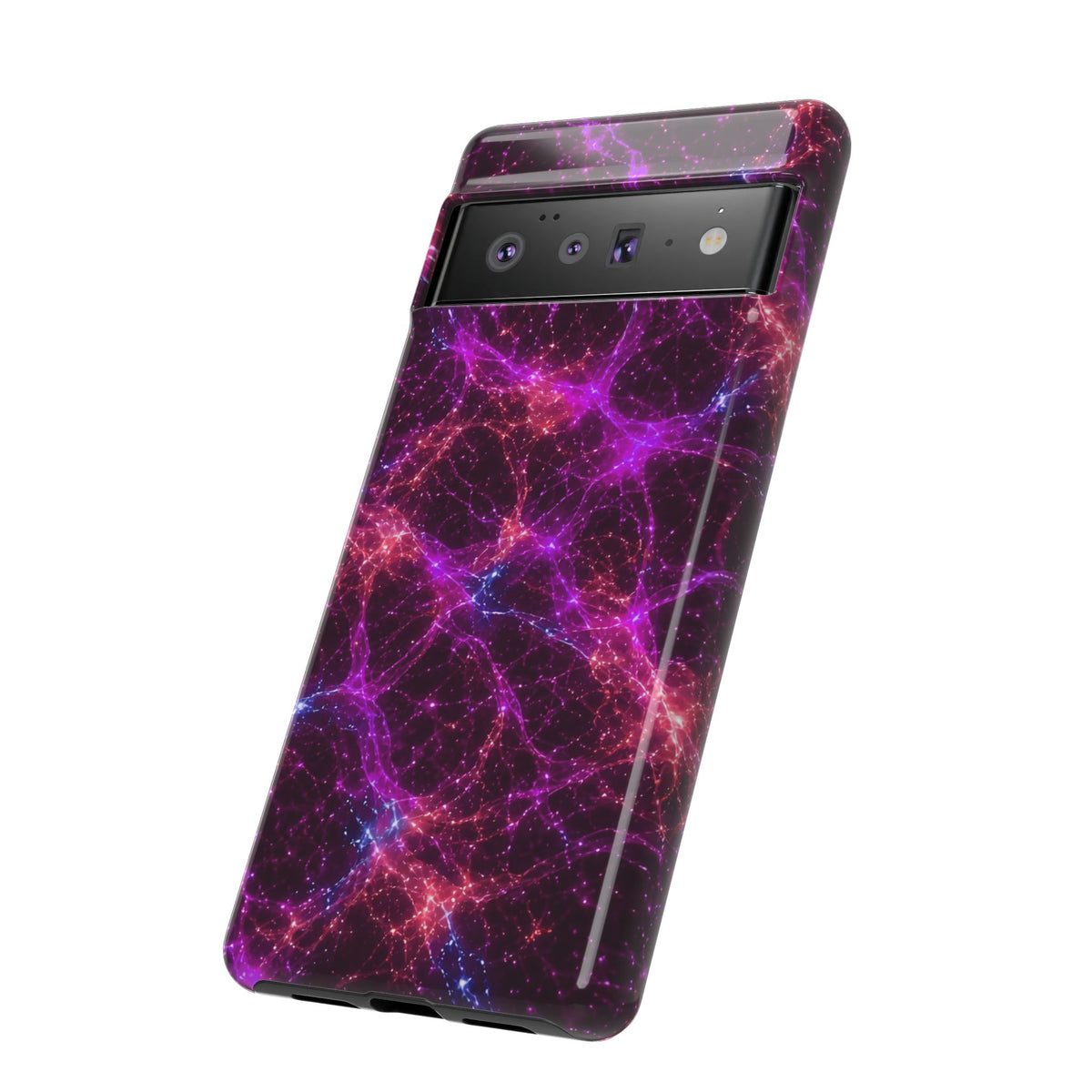 Neon Mycelium - Ember Orchid Phone Case