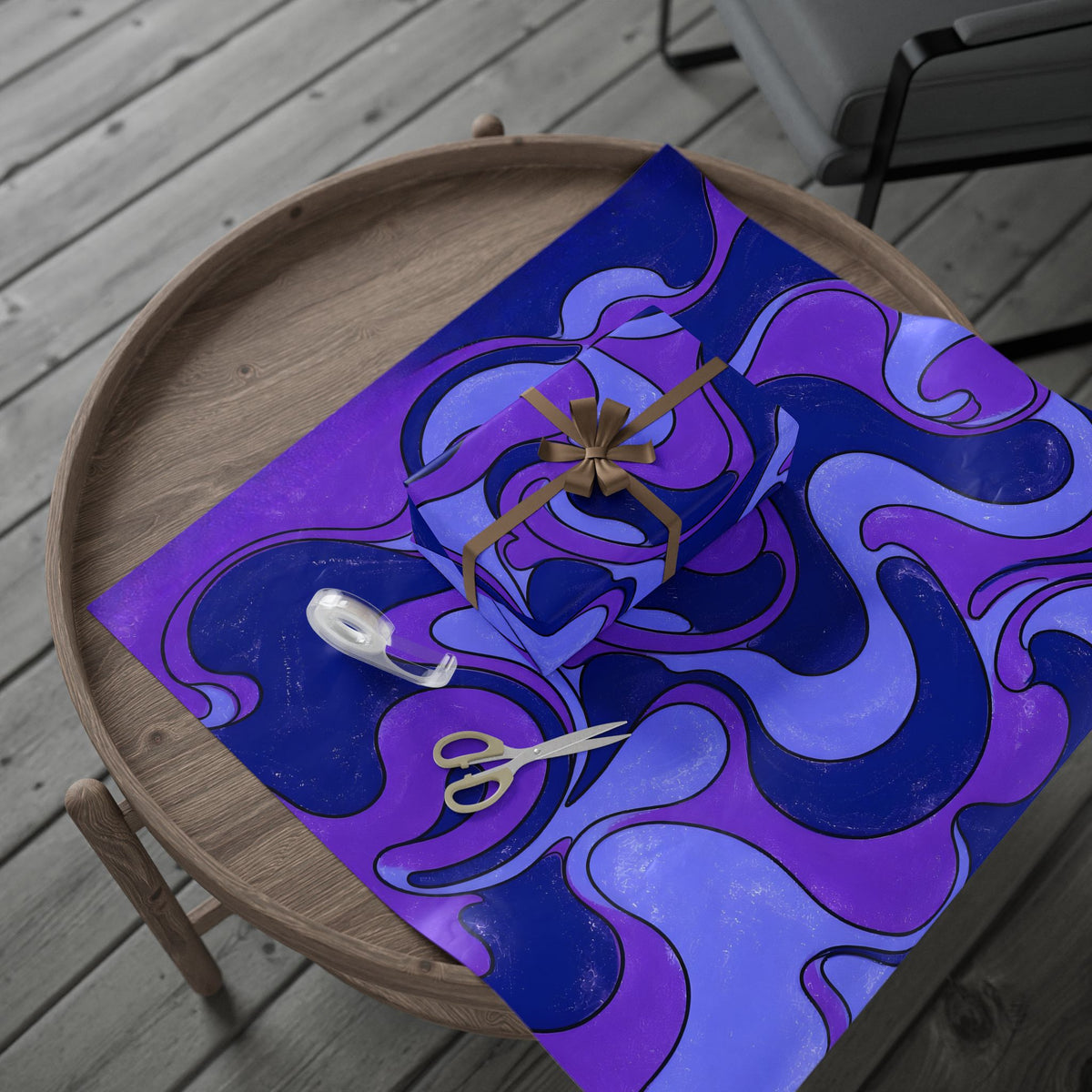 Fillmore Flow - Ultraviolet Wrapping Paper
