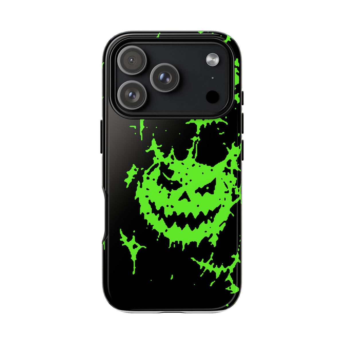 Green Spiderweb Pumpkin Phone Case