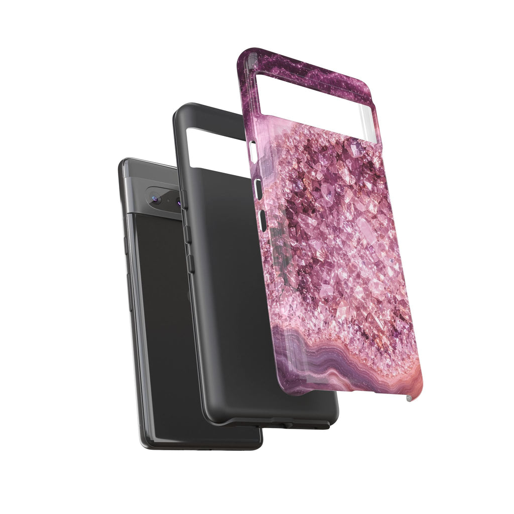 Geode Core - Rose Quartz Phone Case