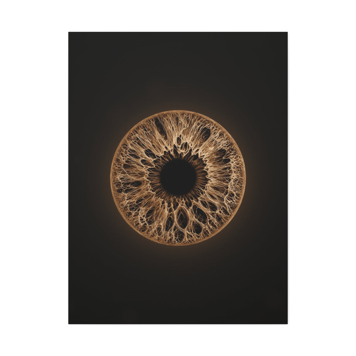 BLXNTT Iris – Lace Web Light Brown Glossy Canvas