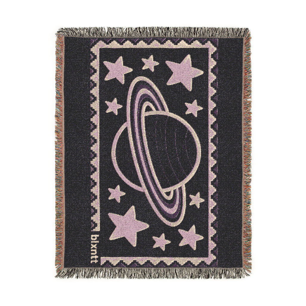 BLXNTT Purple Hippie Woven Blanket #3