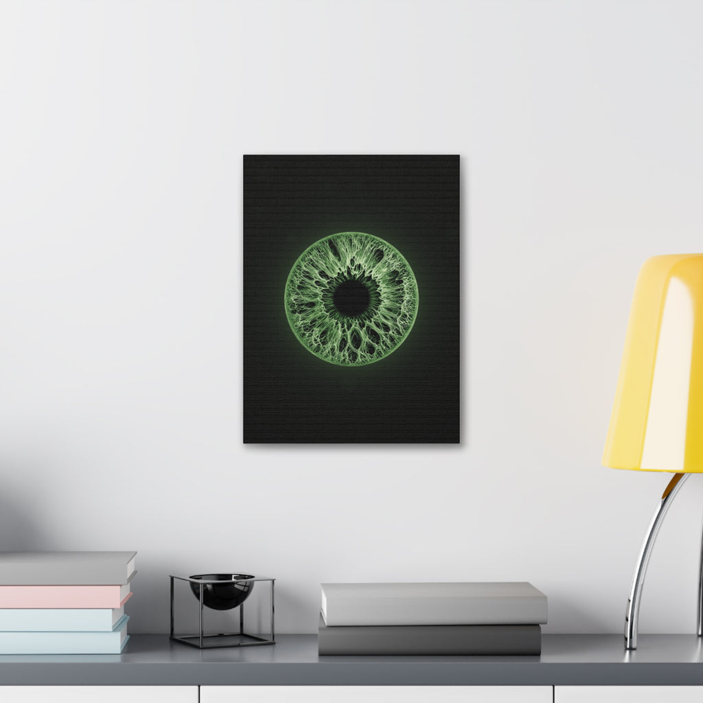 BLXNTT Iris – Lace Web Green Glossy Canvas
