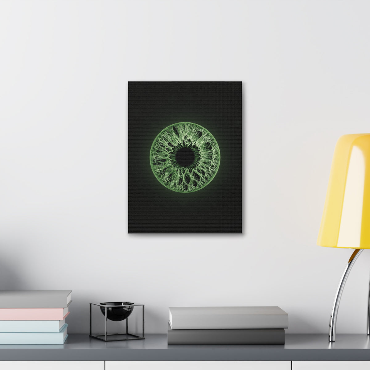 BLXNTT Iris – Lace Web Green Glossy Canvas