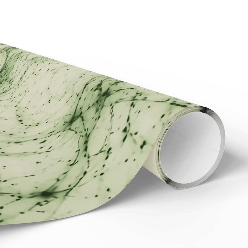 Neon Mycelium - Matcha Latte Wrapping Paper