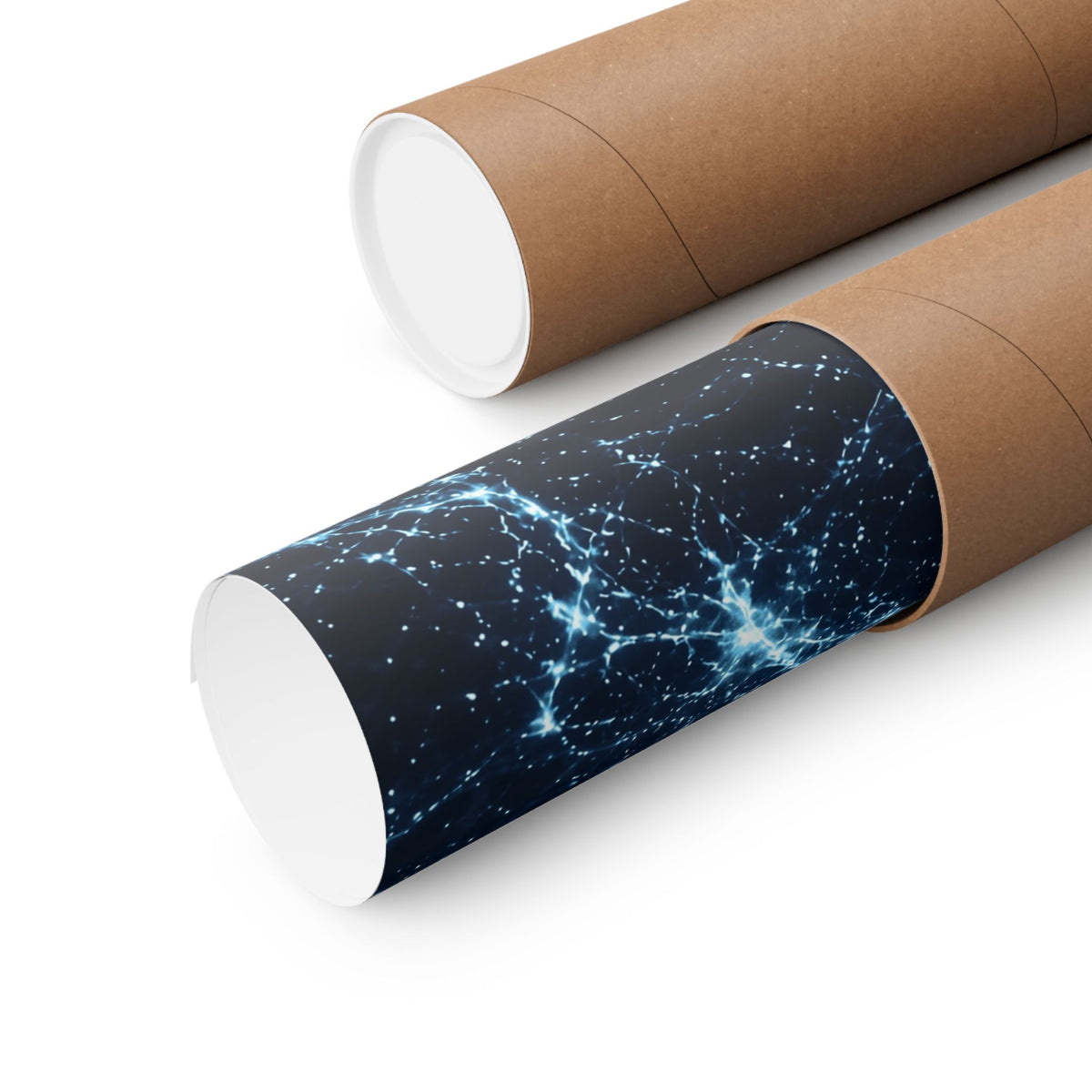 Neon Mycelium - Ice Crystal Poster