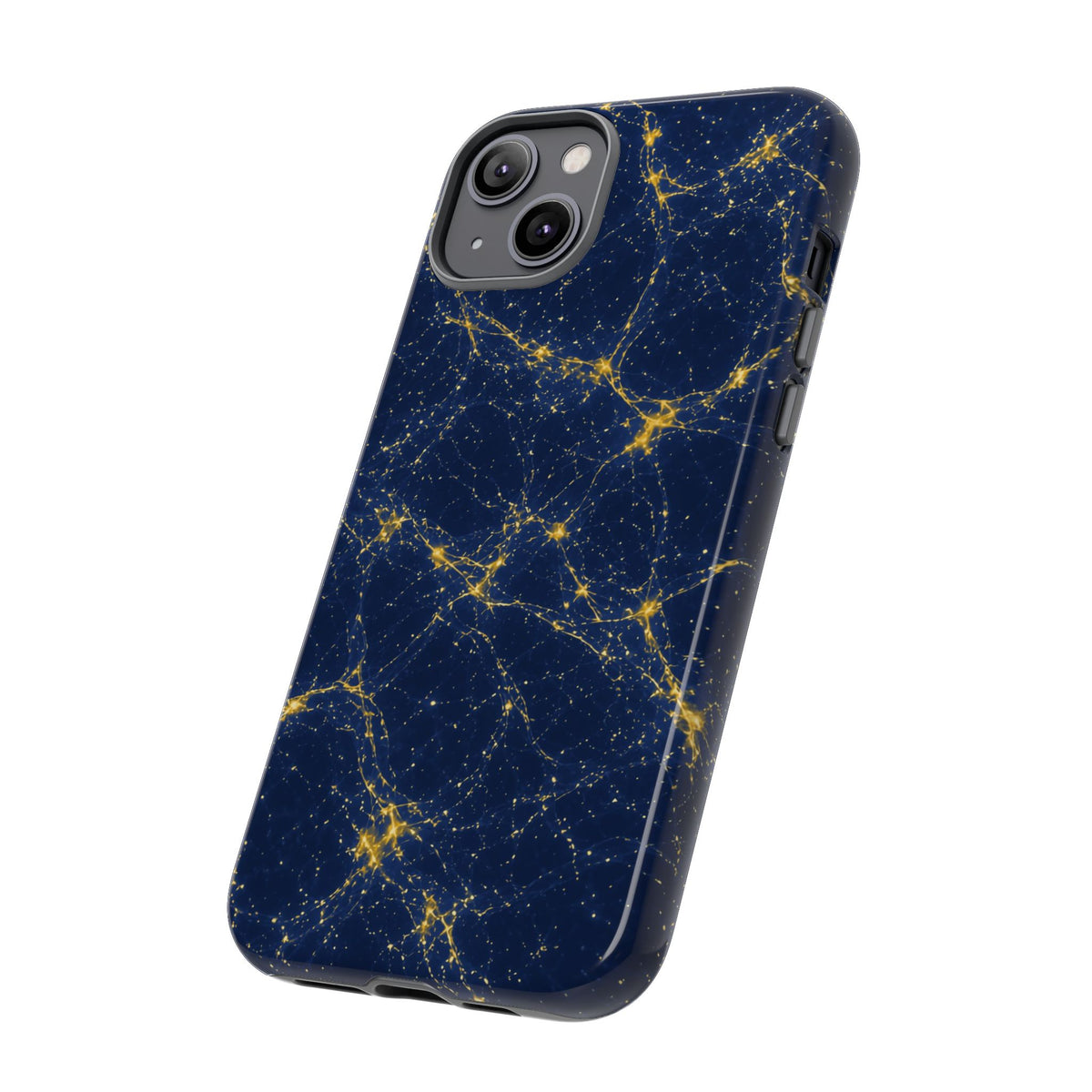 Neon Mycelium - Mustard Navy Phone Case
