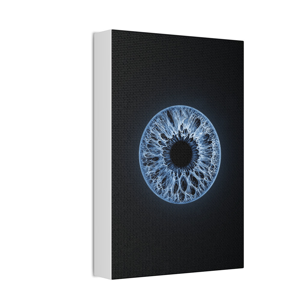 BLXNTT Iris – Lace Web Blue Glossy Canvas
