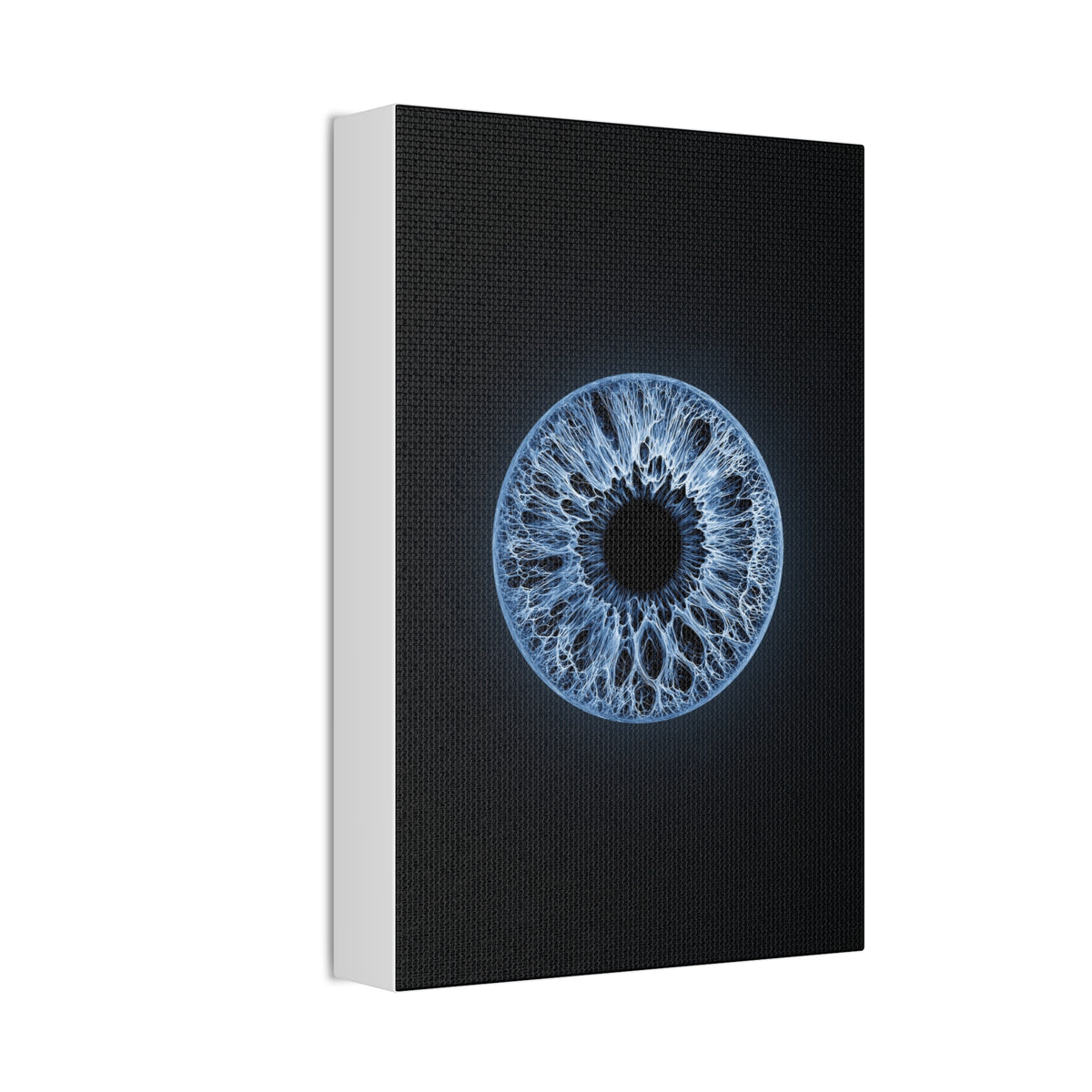 BLXNTT Iris – Lace Web Blue Glossy Canvas