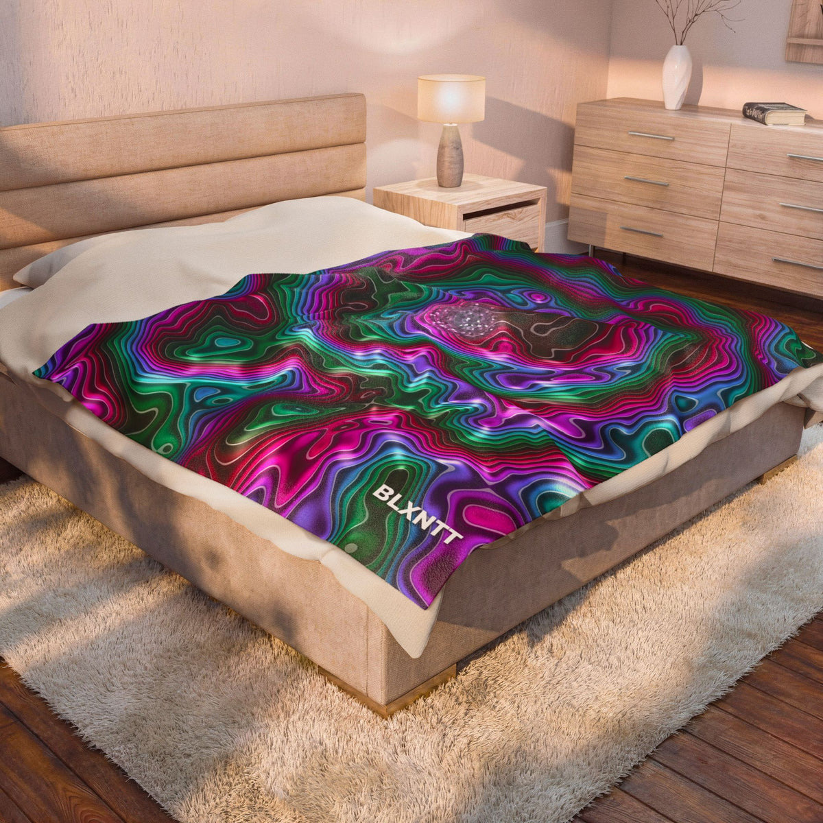 Neon Agate Blanket