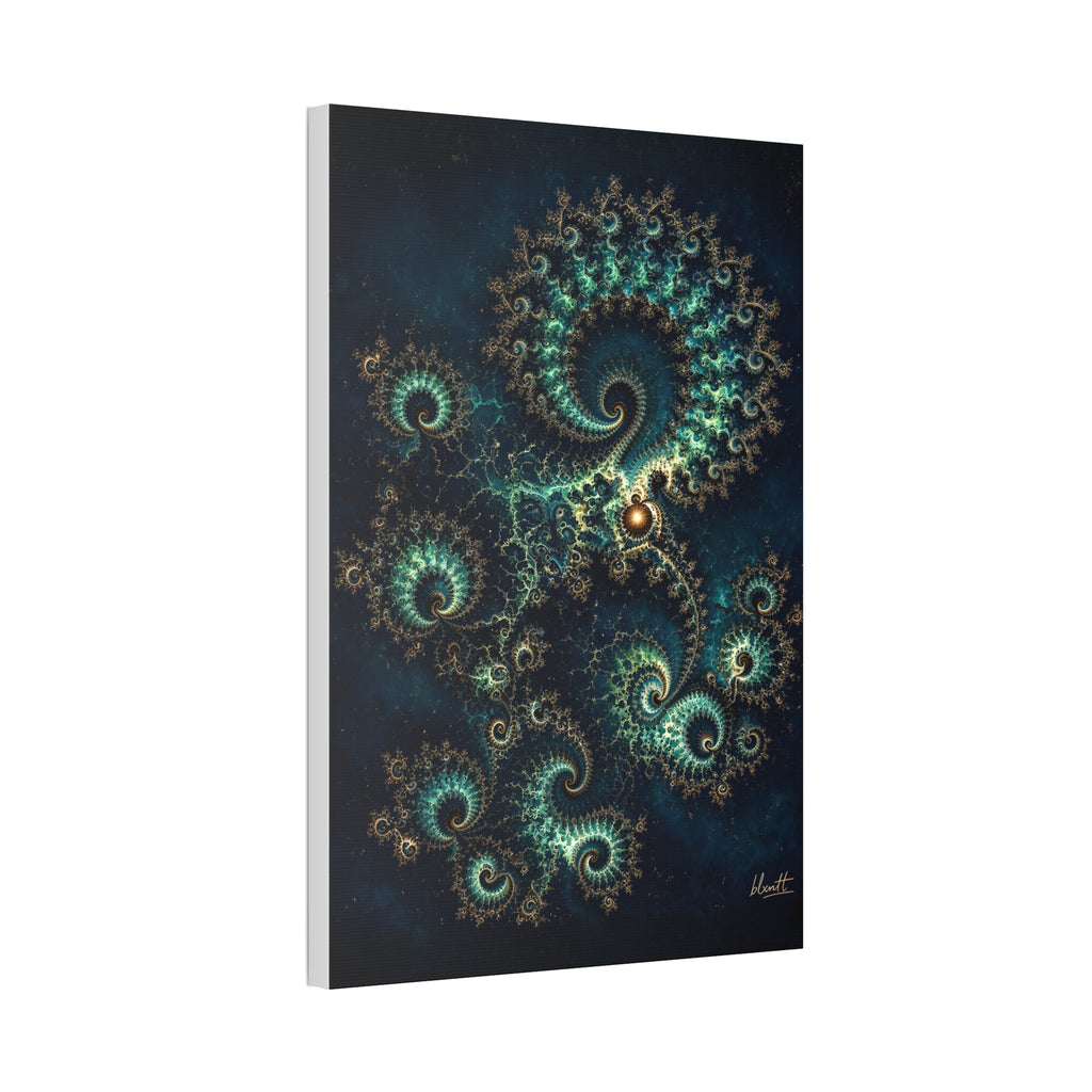 Copper Infinity - Peacock Glossy Canvas