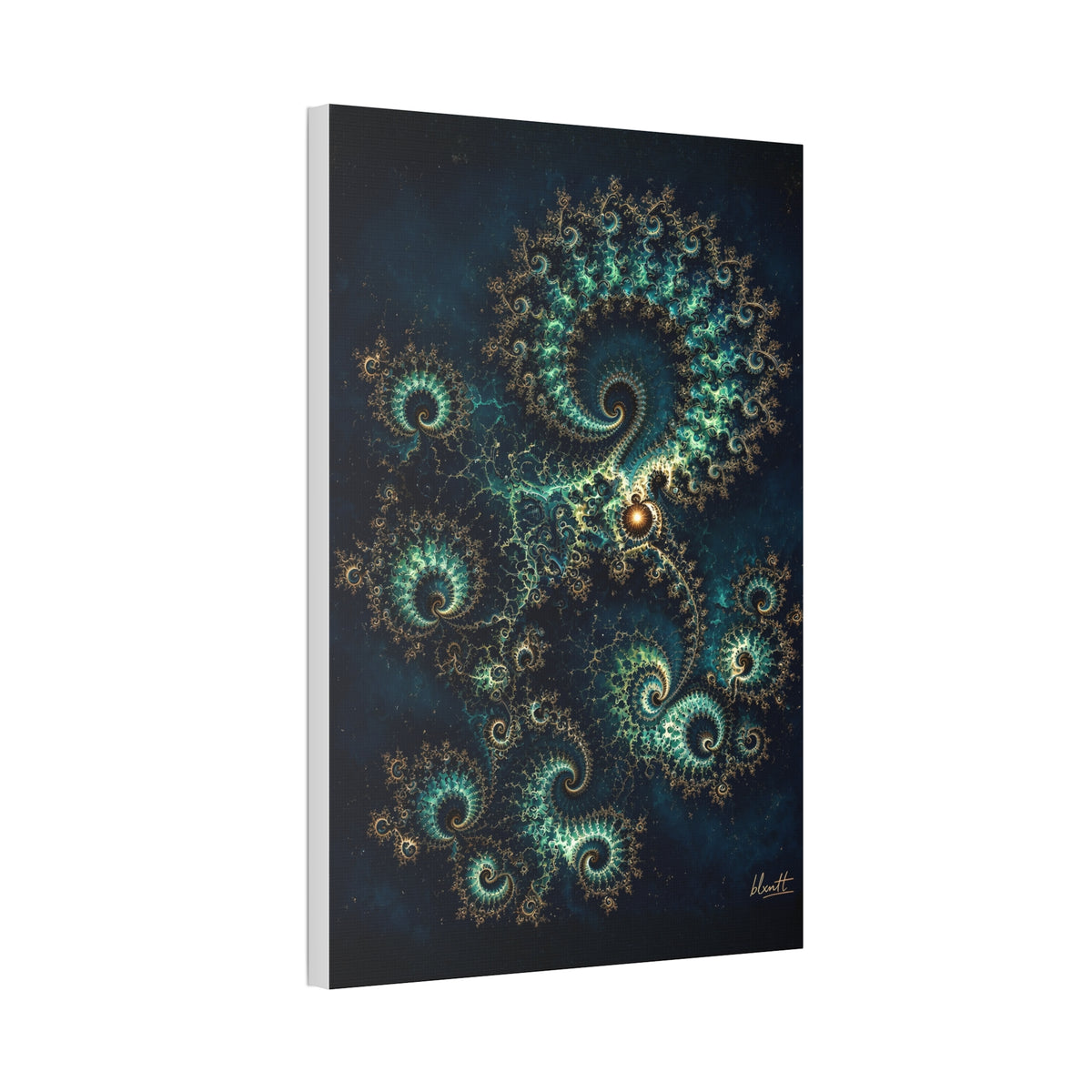 Copper Infinity - Peacock Glossy Canvas
