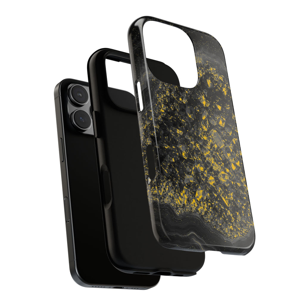 Geode Core - Mono Gold Spark Phone Case