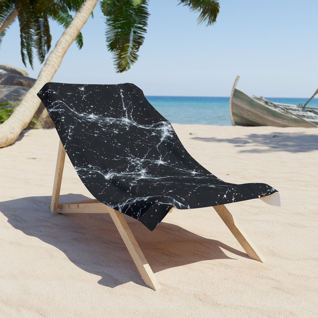 Neon Mycelium - Silver Ghost Beach Towel