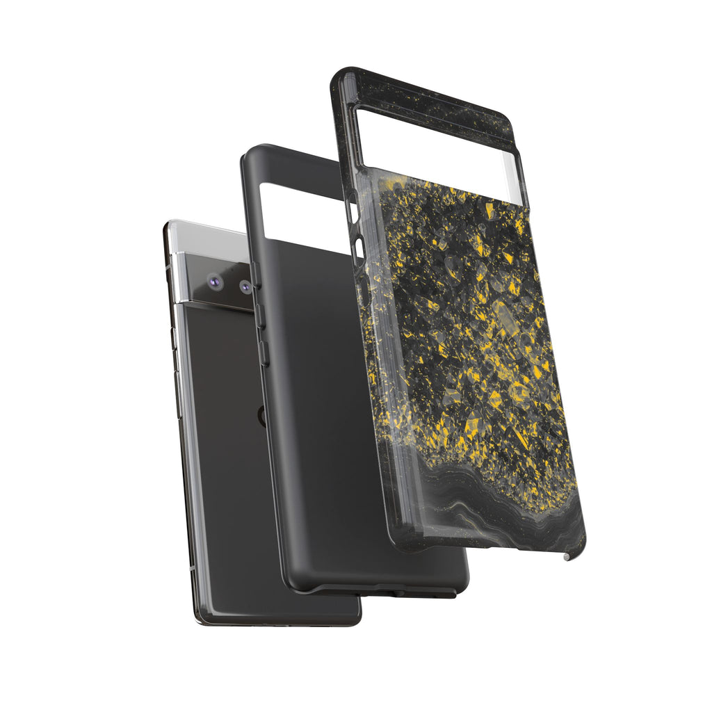 Geode Core - Mono Gold Spark Phone Case