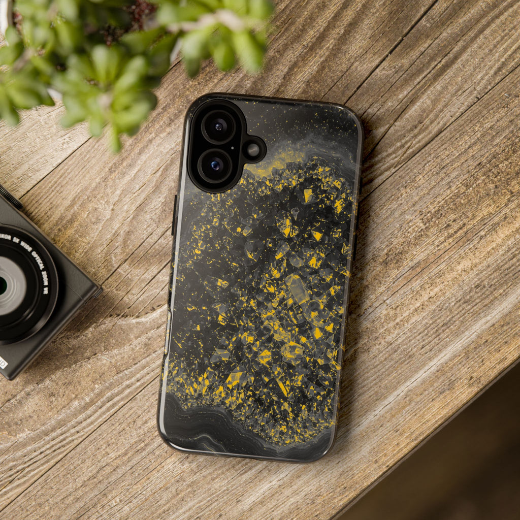 Geode Core - Mono Gold Spark Phone Case