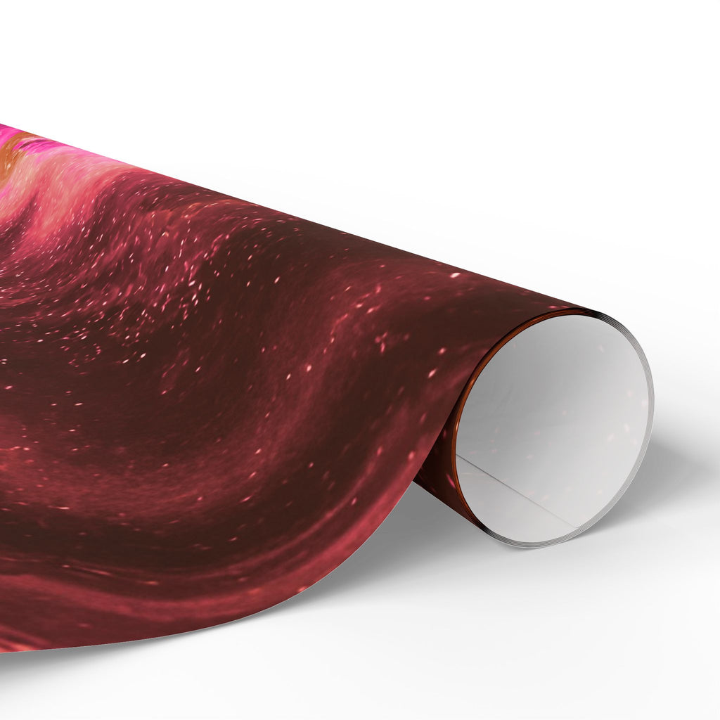 Geode Core - Terracotta Neon Wrapping Paper