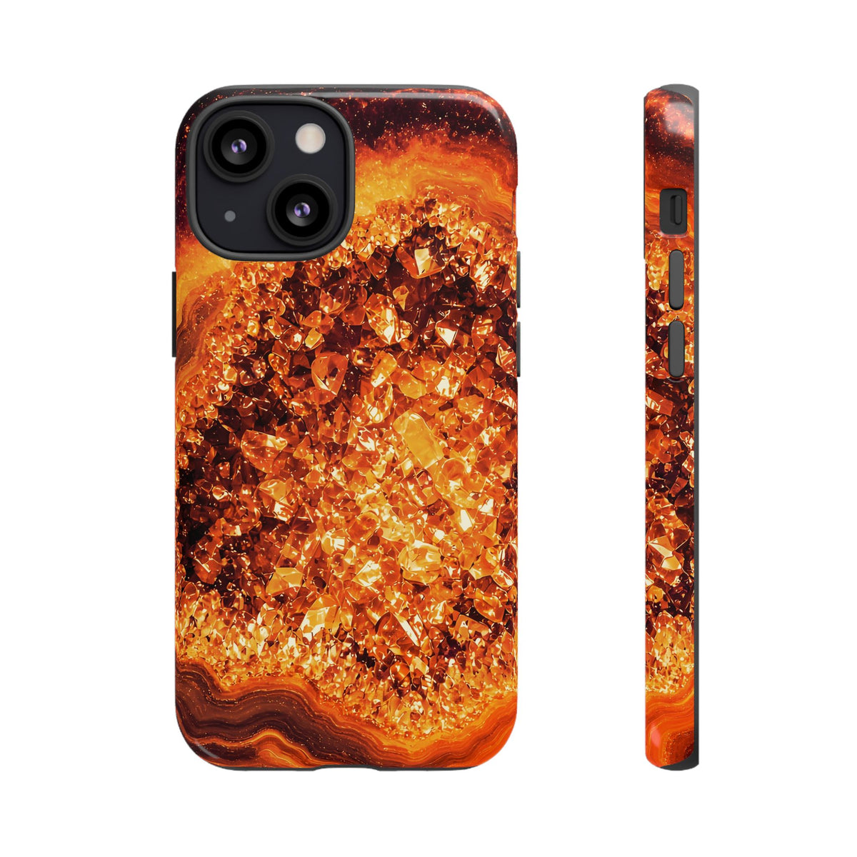 Geode Core - Molten Lava Phone Case