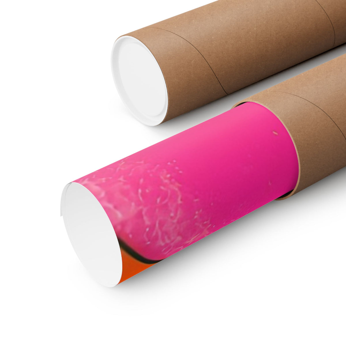 Fillmore Flow - Neon Orange & Magenta Poster