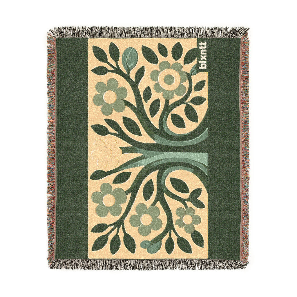 BLXNTT Green Hippie Woven Blanket #4