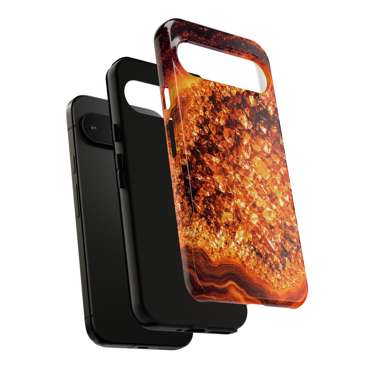Geode Core - Molten Lava Phone Case