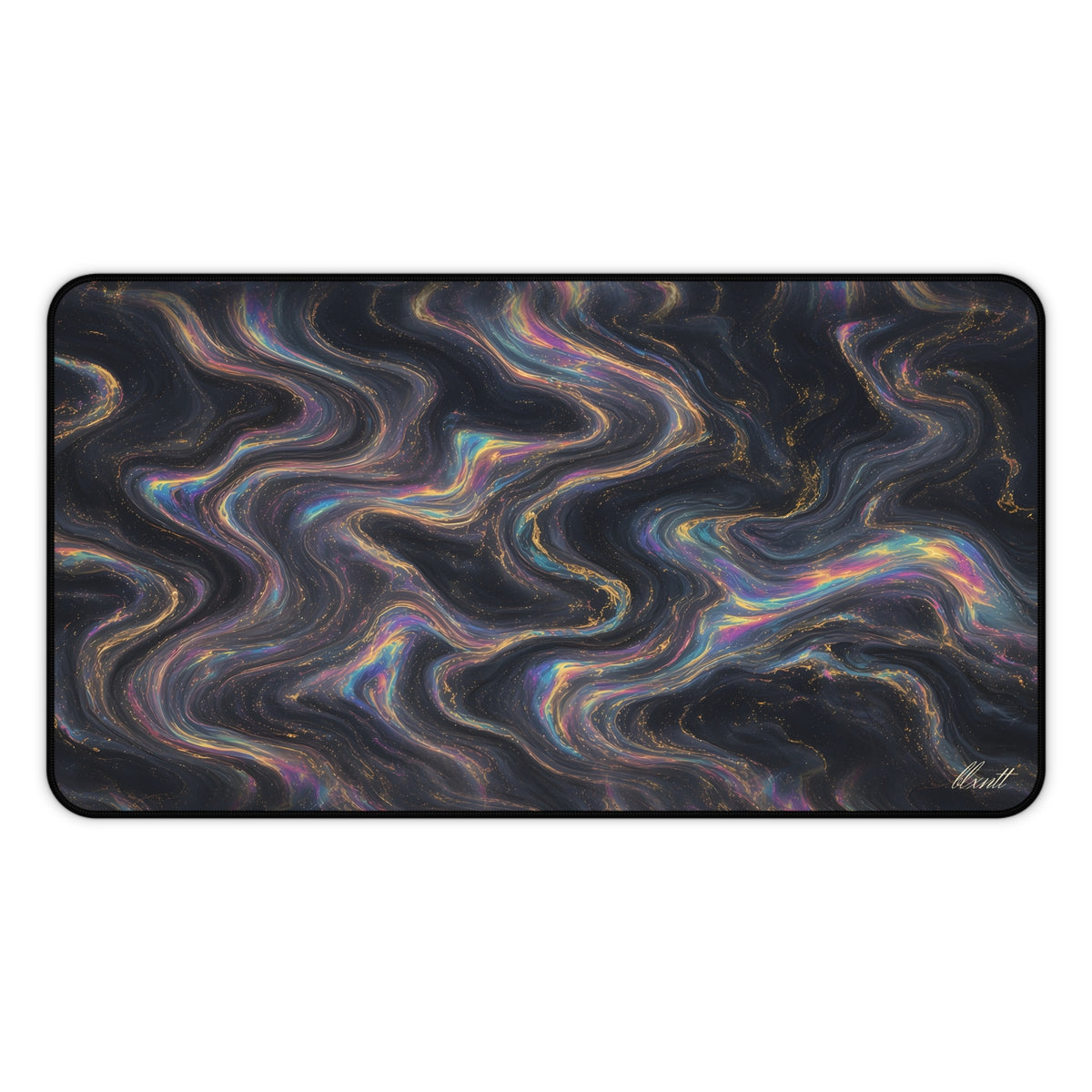Galaxy Iridescent Marble Desk Mat