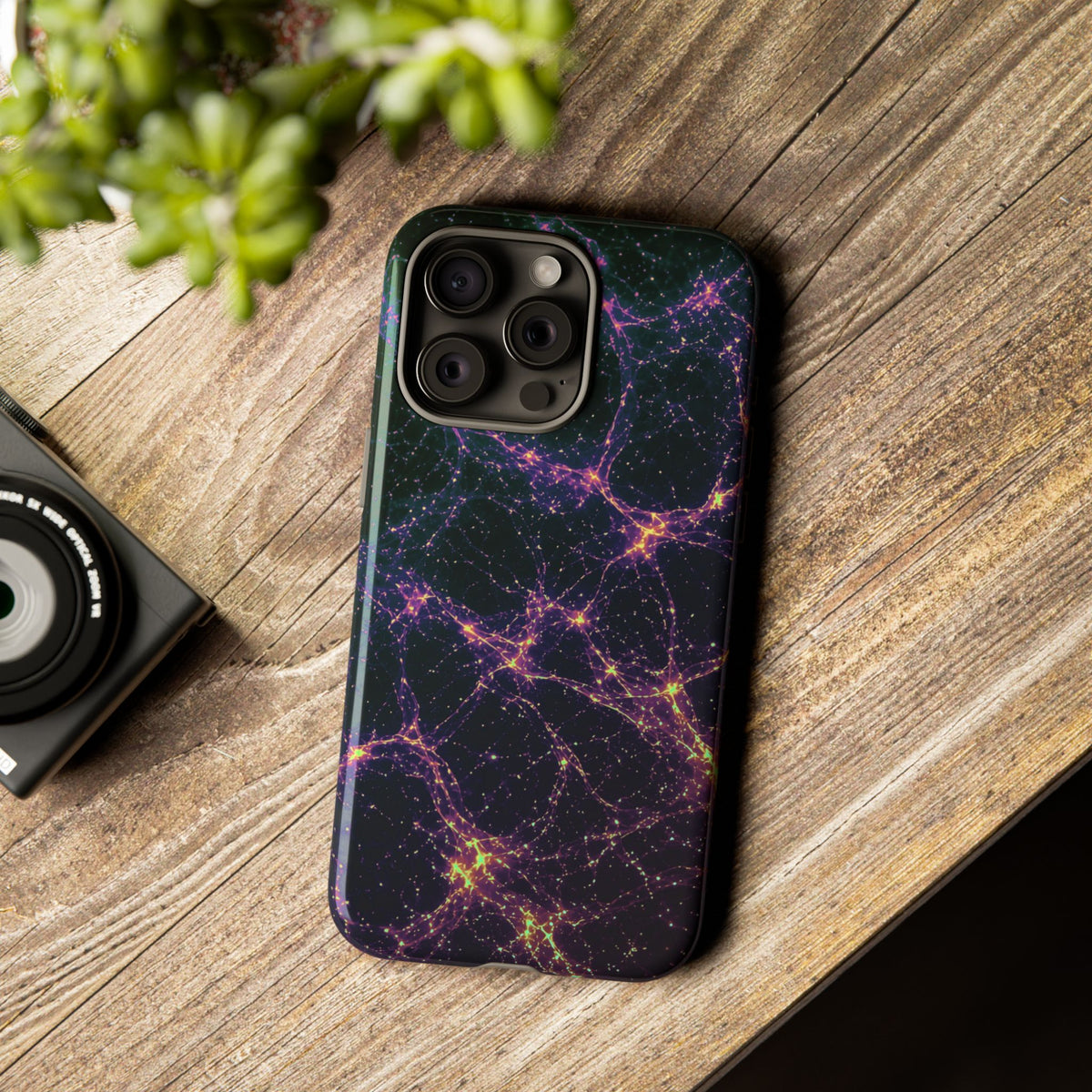 Neon Mycelium - Holographic Phone Case