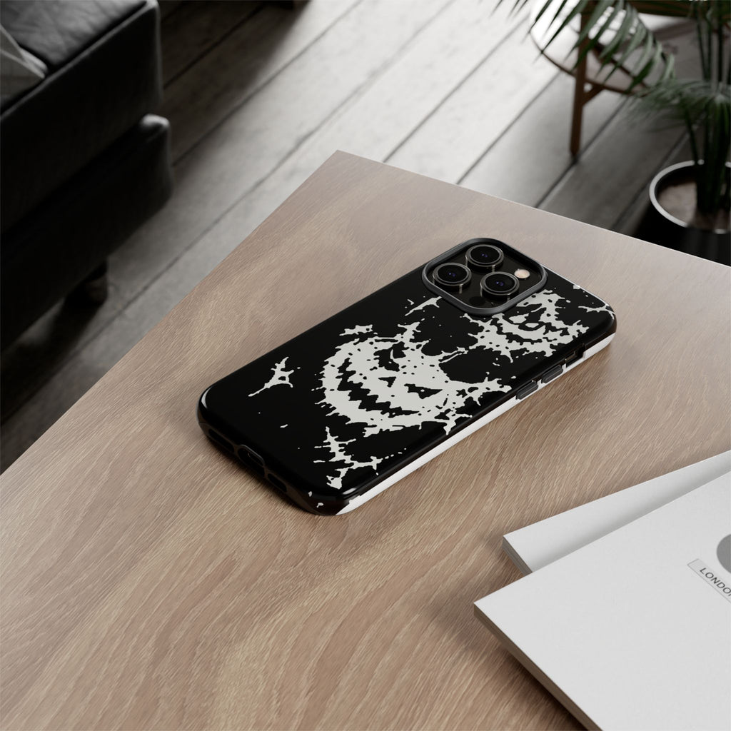 White Spiderweb Pumpkin Phone Case