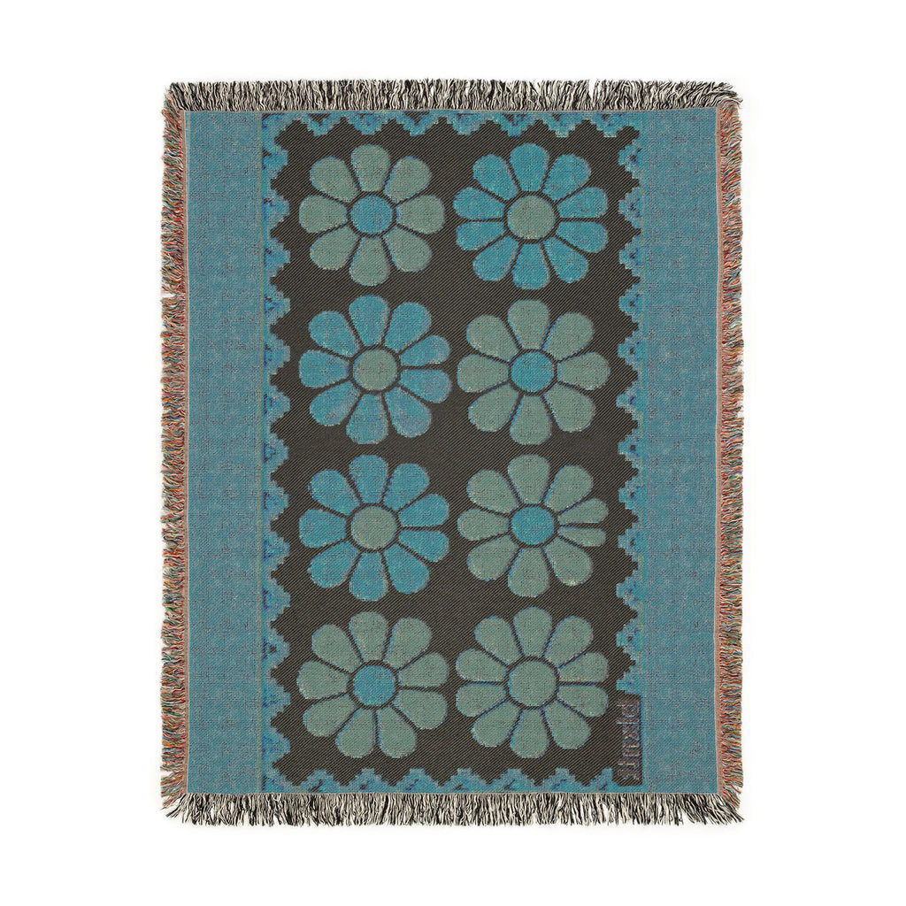 BLXNTT Orange Hippie Woven Blanket #4