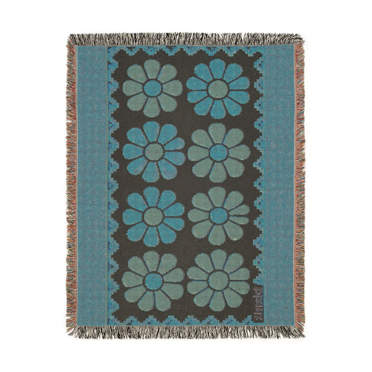 BLXNTT Orange Hippie Woven Blanket #4