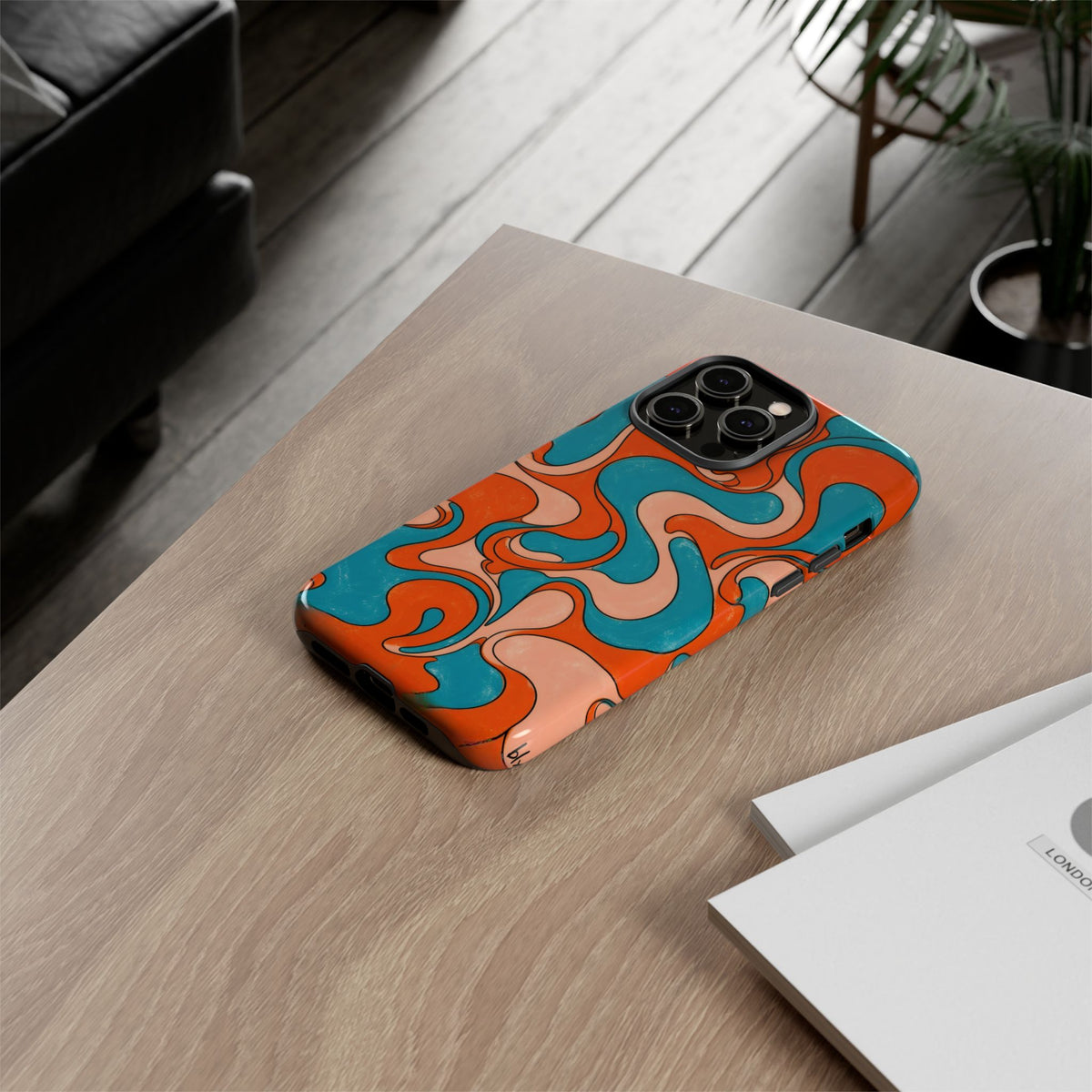 Fillmore Flow - Blood Orange & Teal Phone Case