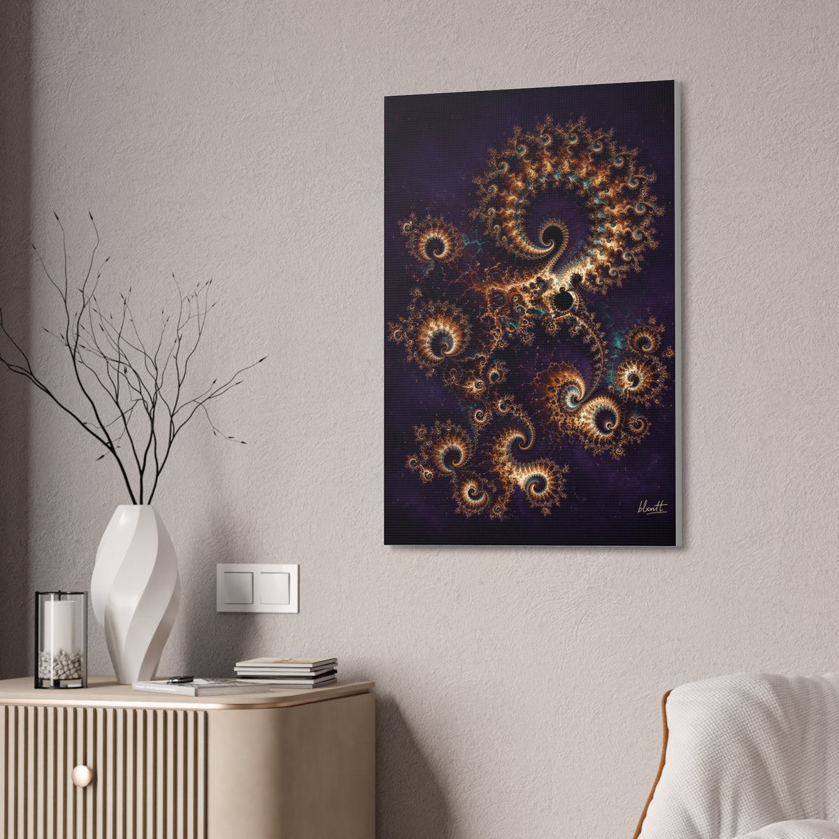Copper Infinity - Original Glossy Canvas