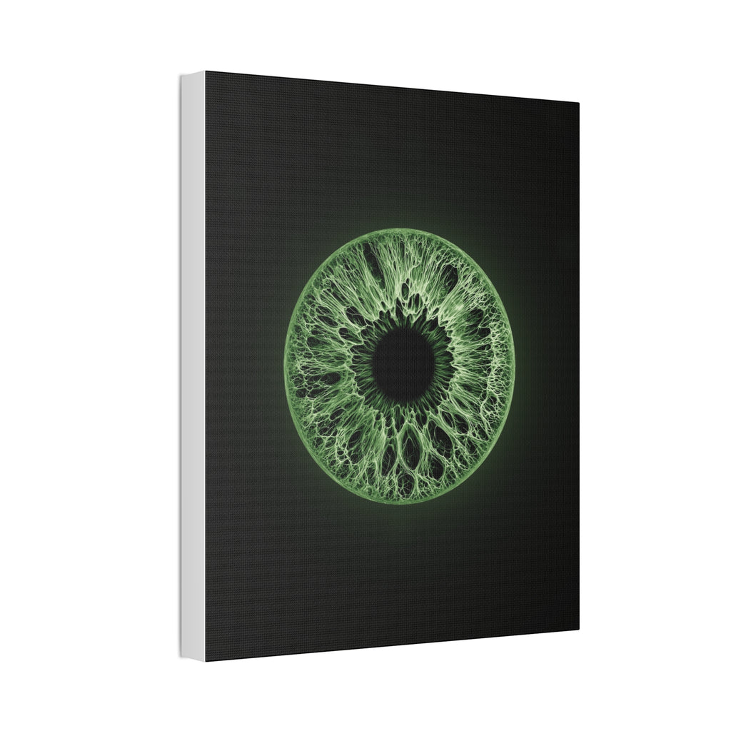 BLXNTT Iris – Lace Web Green Glossy Canvas