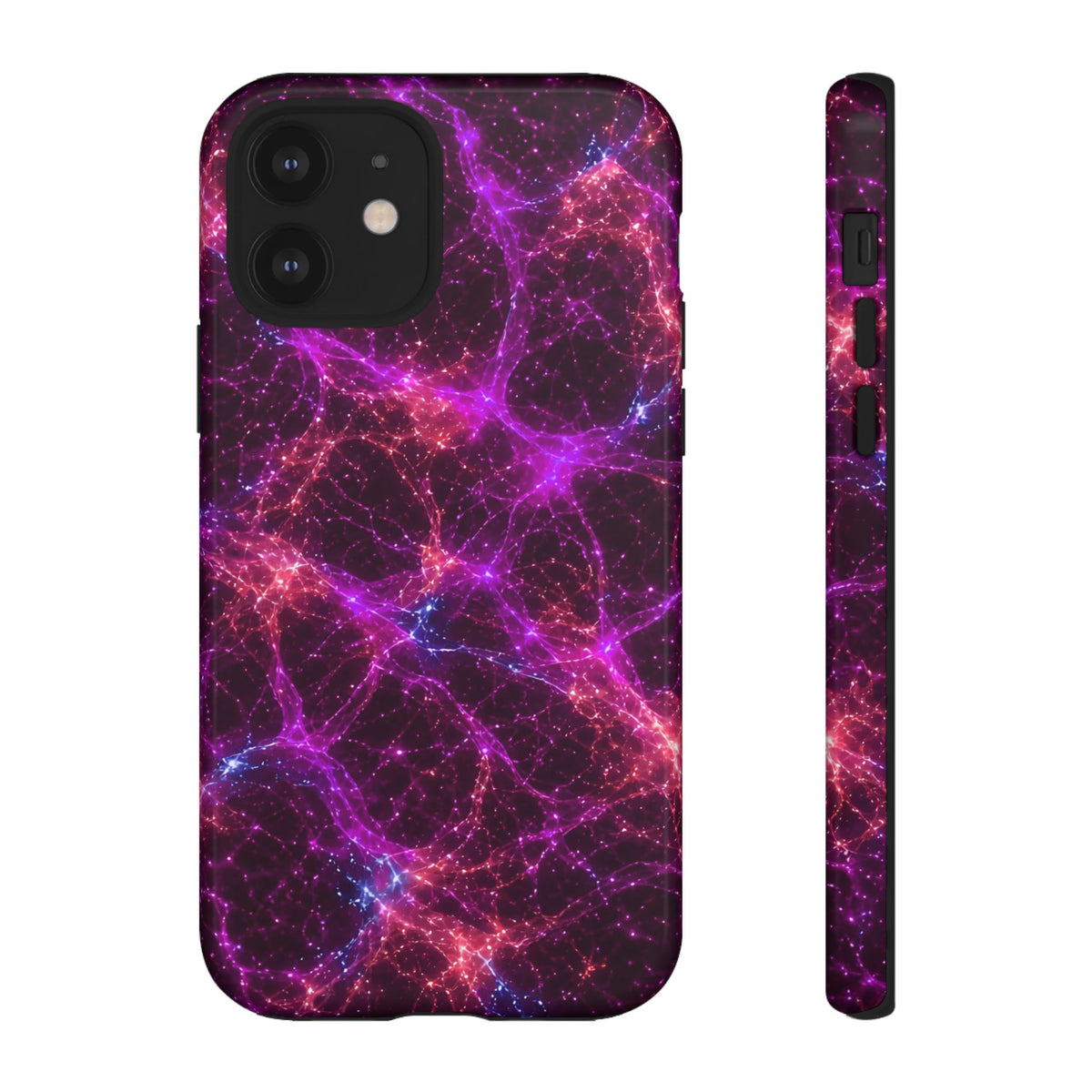 Neon Mycelium - Ember Orchid Phone Case