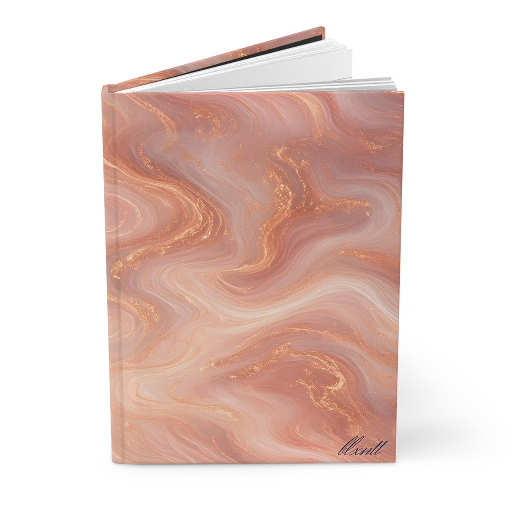 Rose Gold Marble Hardcover Journal