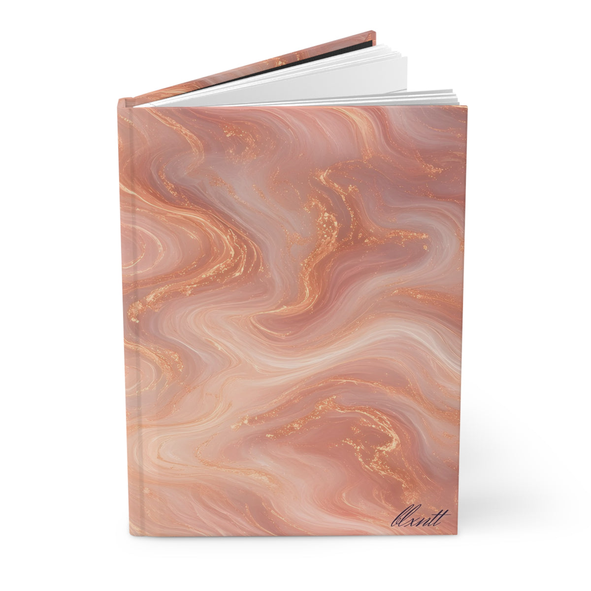 Rose Gold Marble Hardcover Journal