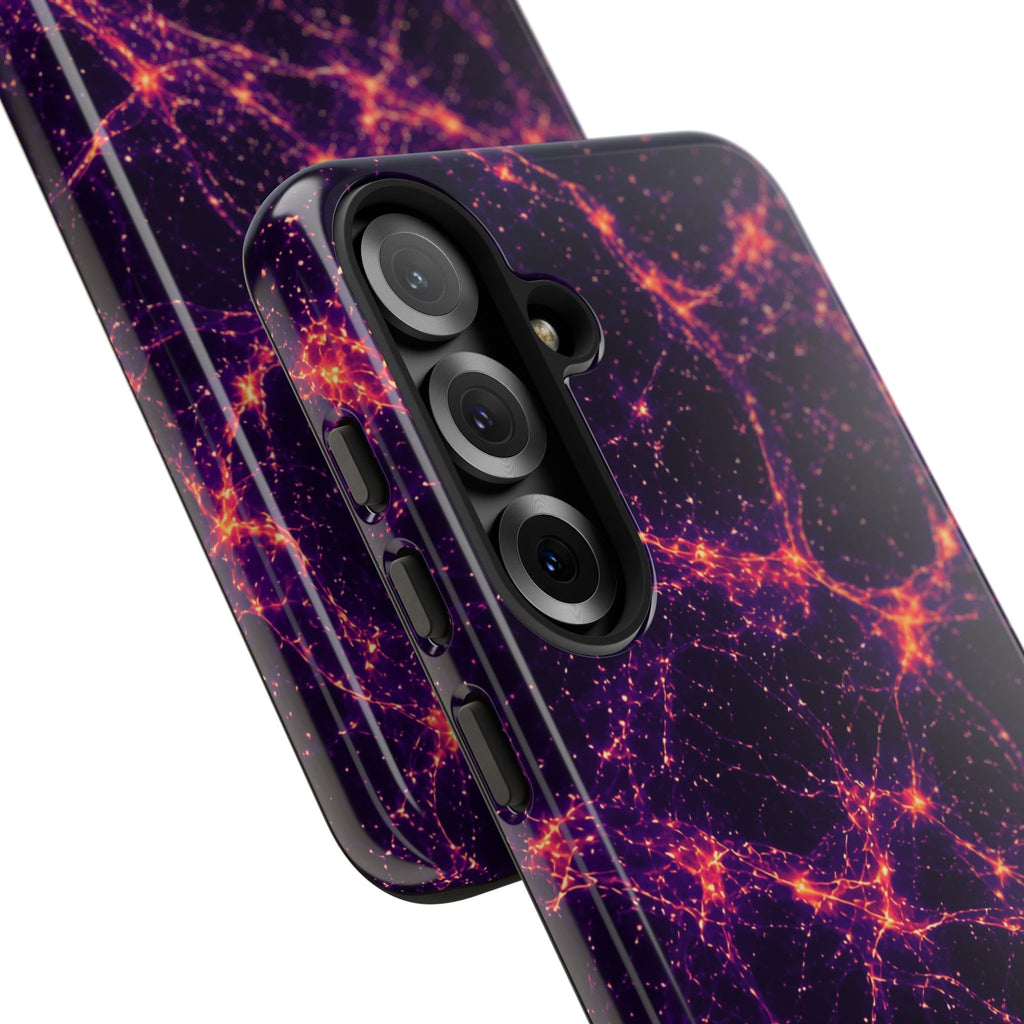 Neon Mycelium - Sunset Synapse Phone Case